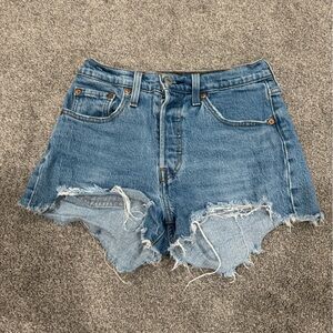 Women’s Levi 501 Denim Blue Shorts